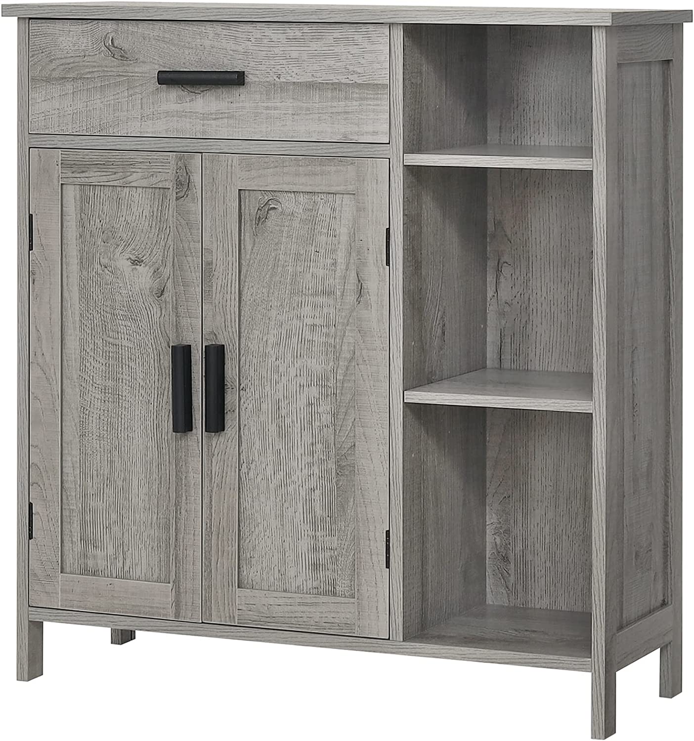 Storage Cabinet with Doors and Shelves
