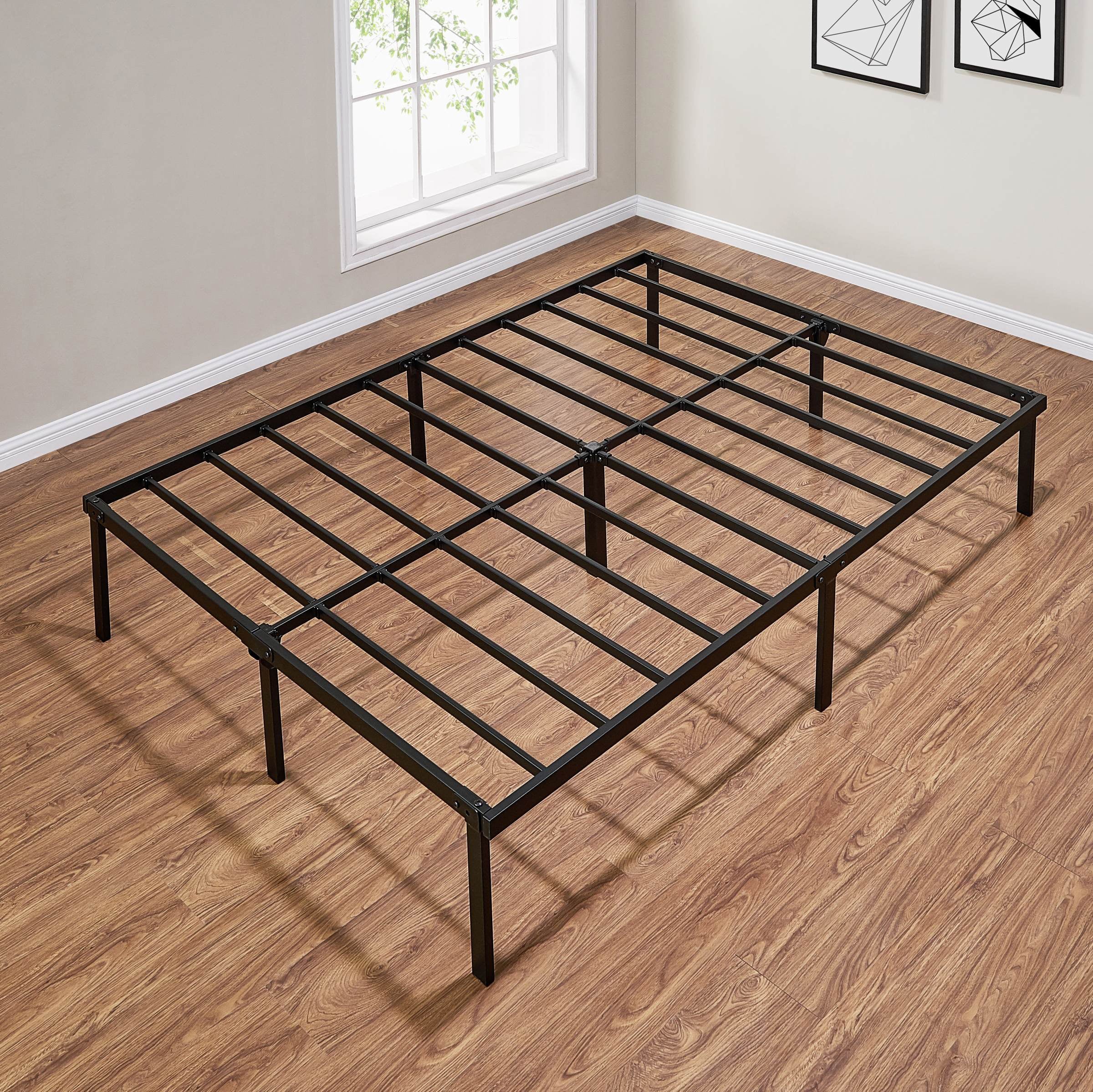 Queen Bed Frame, 14 Inch Metal Platform Bed Frame