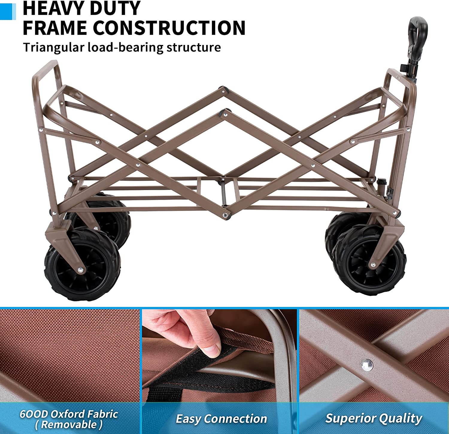 350 Lbs Capacity Collapsible Wagon