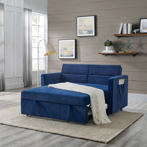 Sofa Bed with Pull-out Bed£¬Adjsutable Back and Two Arm Pocket
