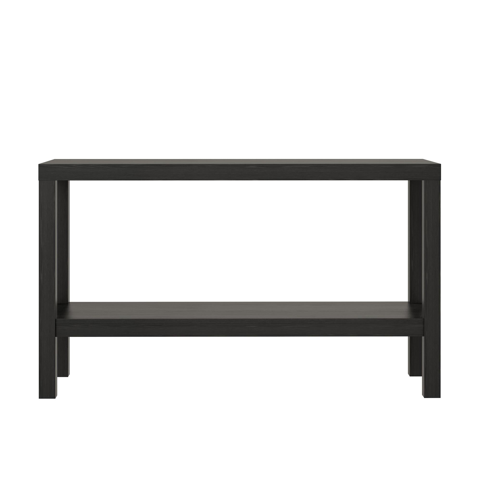 Parsons Console Table, Black Oak