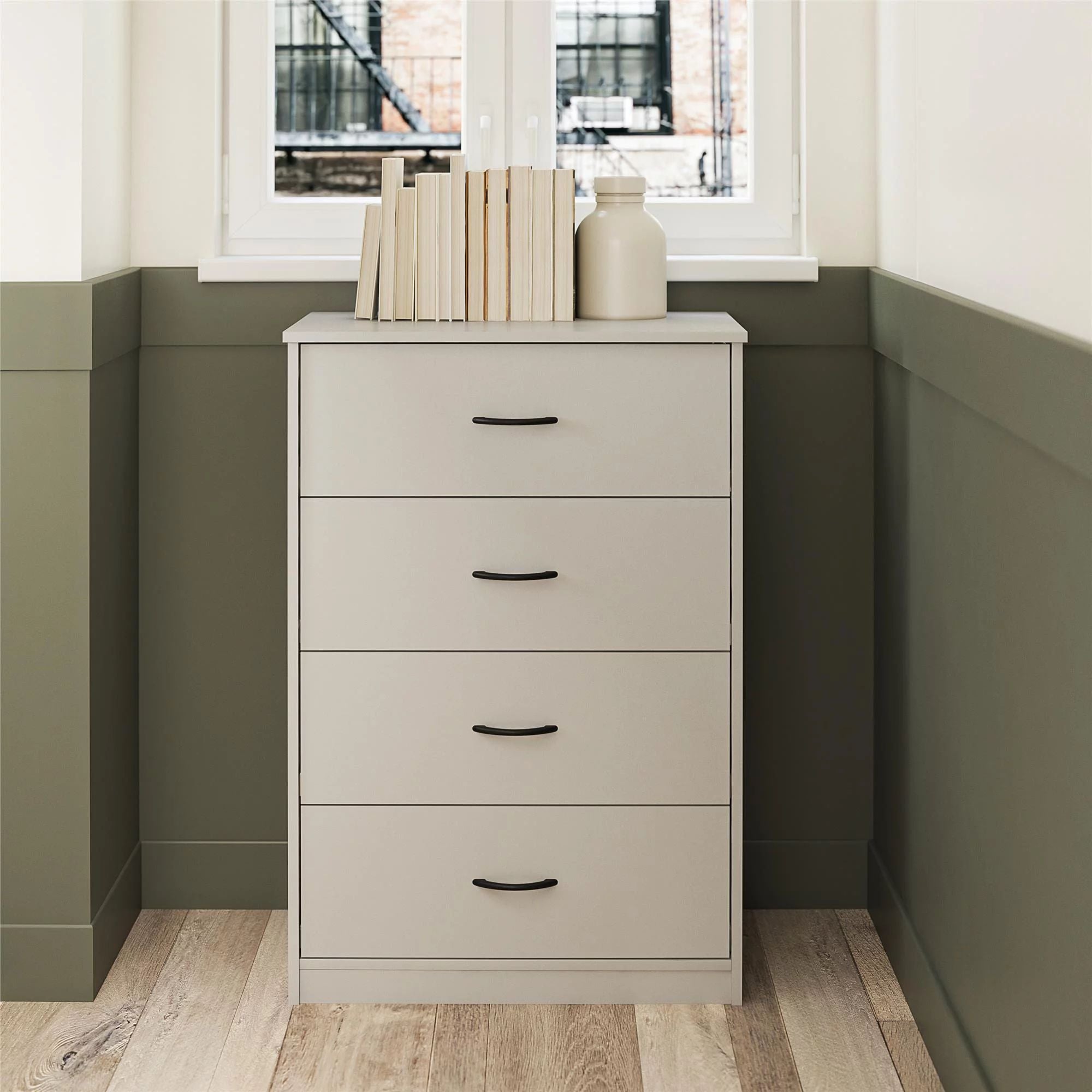Classic 4 Drawer Dresser, Dove Gray