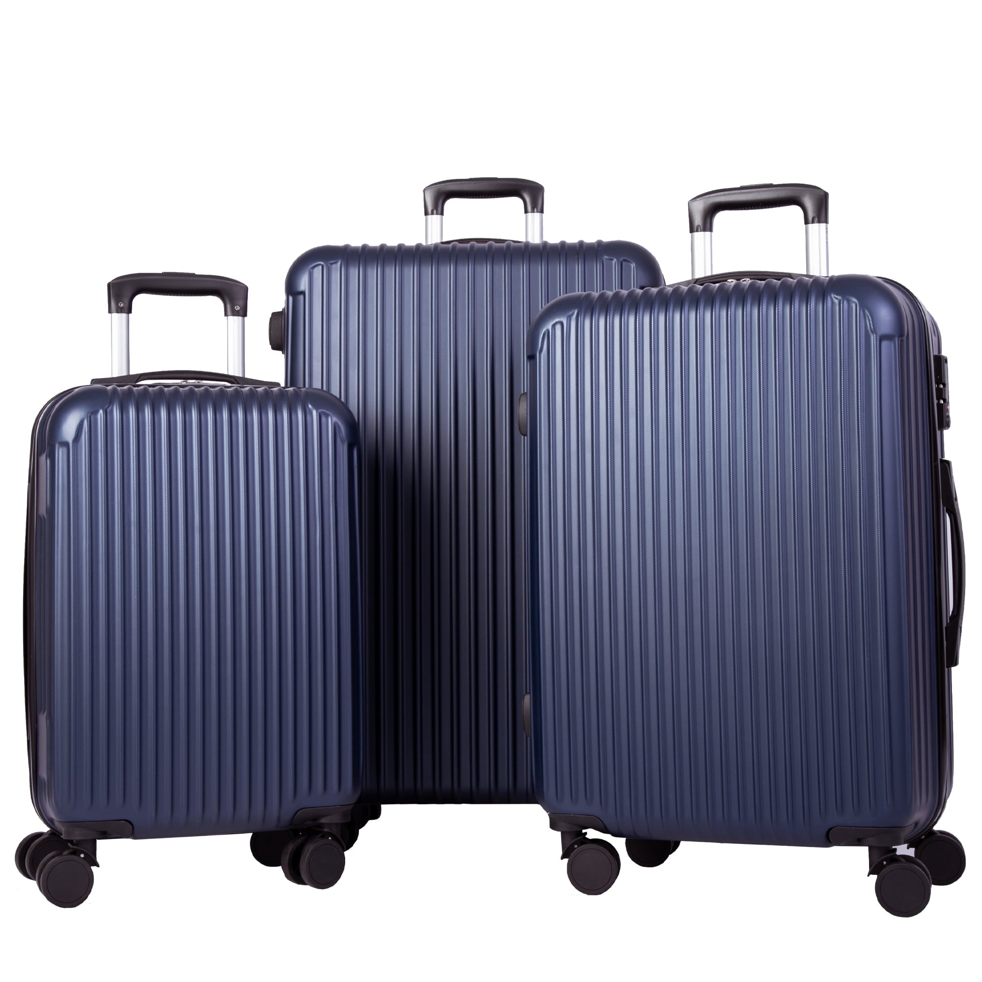 3 Piece Luggag Sets with TSA Lock and 360¡ã Spinner Wheels 20/24/28 inch Suitcase Sets, Blue