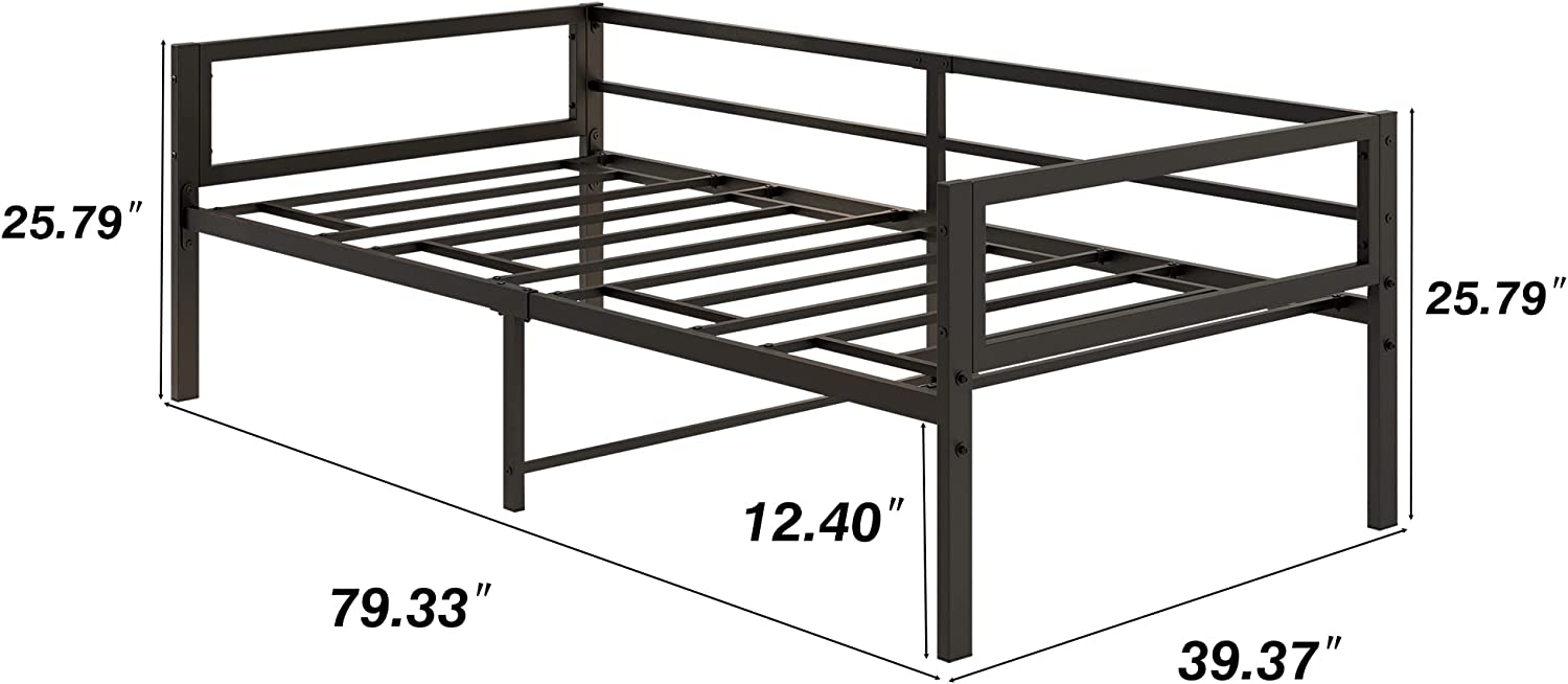 Twin Daybed Frame with Storage, Multifunctional Mattress Foundation