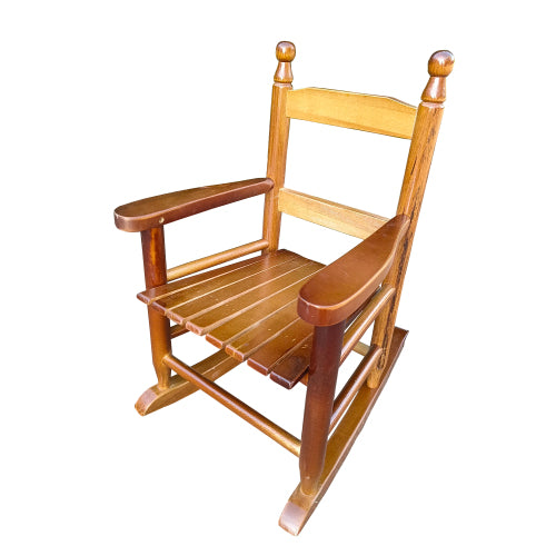 Child's Wooden Rocking Chair Porch Rocker- Indoor or Outdoor Ages 3-8 -Suitable for kids-populus wood