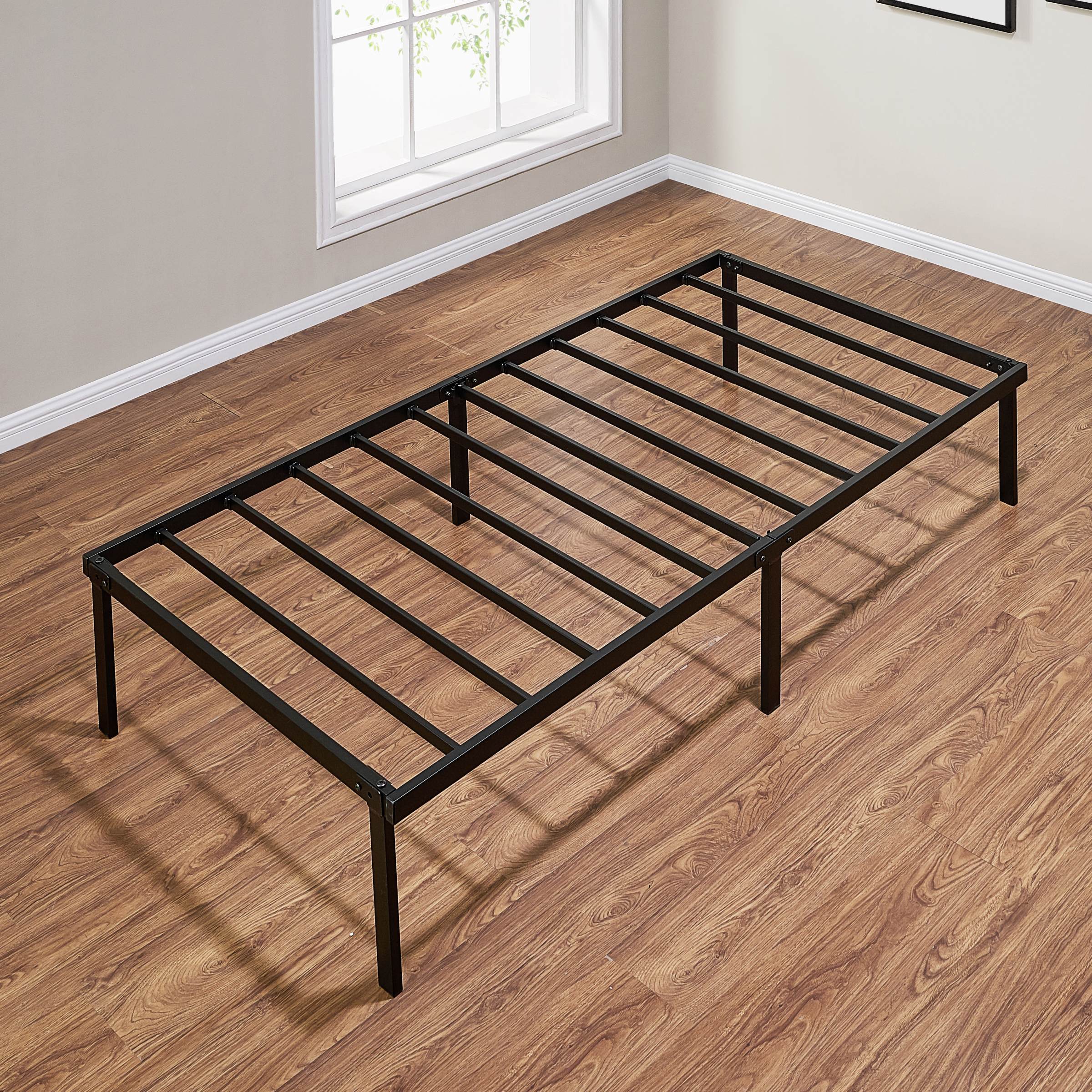Twin Bed Frame, 14 Inch Metal Platform Bed Frame