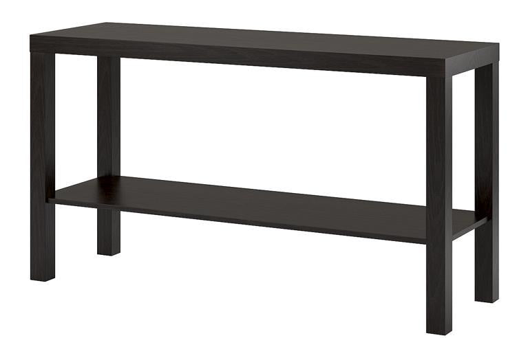 Parsons Console Table, Black Oak