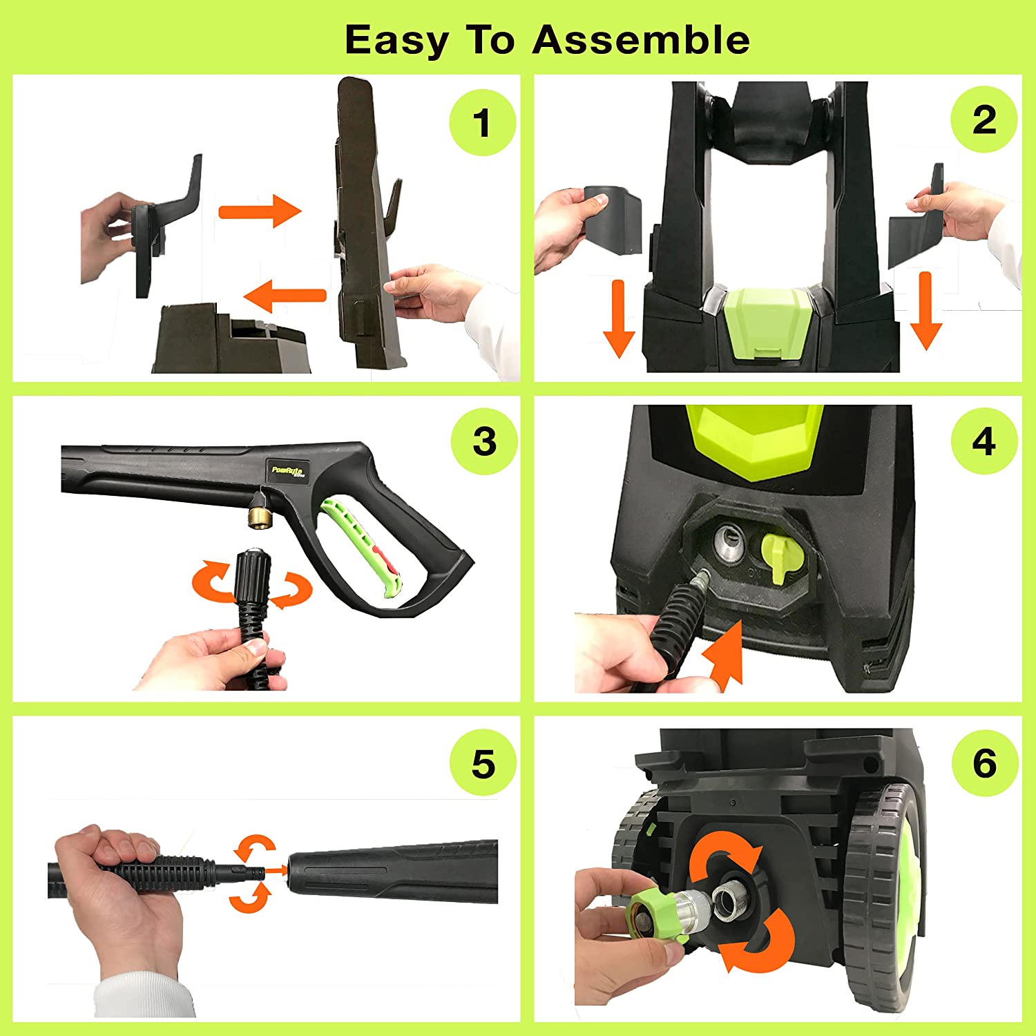 Electric Pressure Washer, Foam Cannon, 4 Different Pressure Tips, Power Washer, 4000 PSI 2.6 GPM