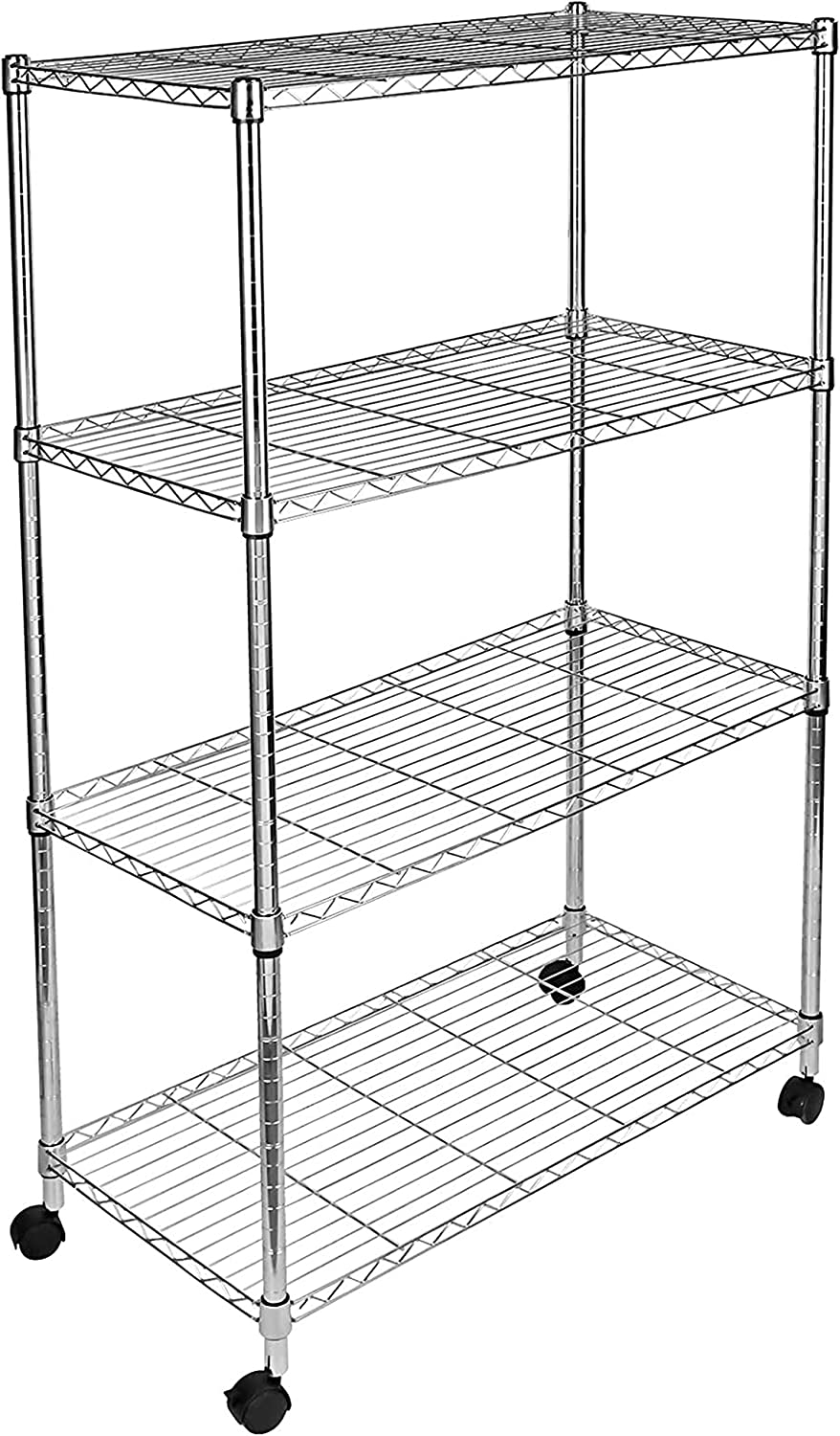 4 Tier Heavy Duty Storage Shelving Unit 35L x 18W x 61H inch
