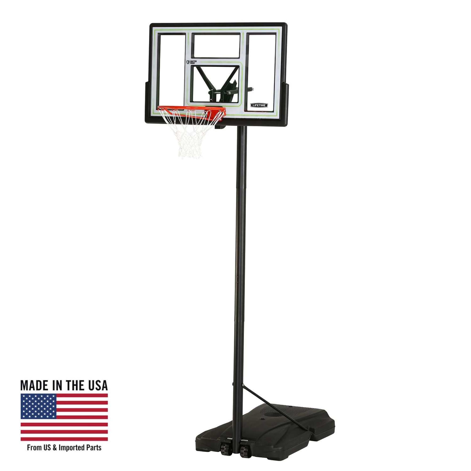 44in Adjustable Portable Basketball Hoop