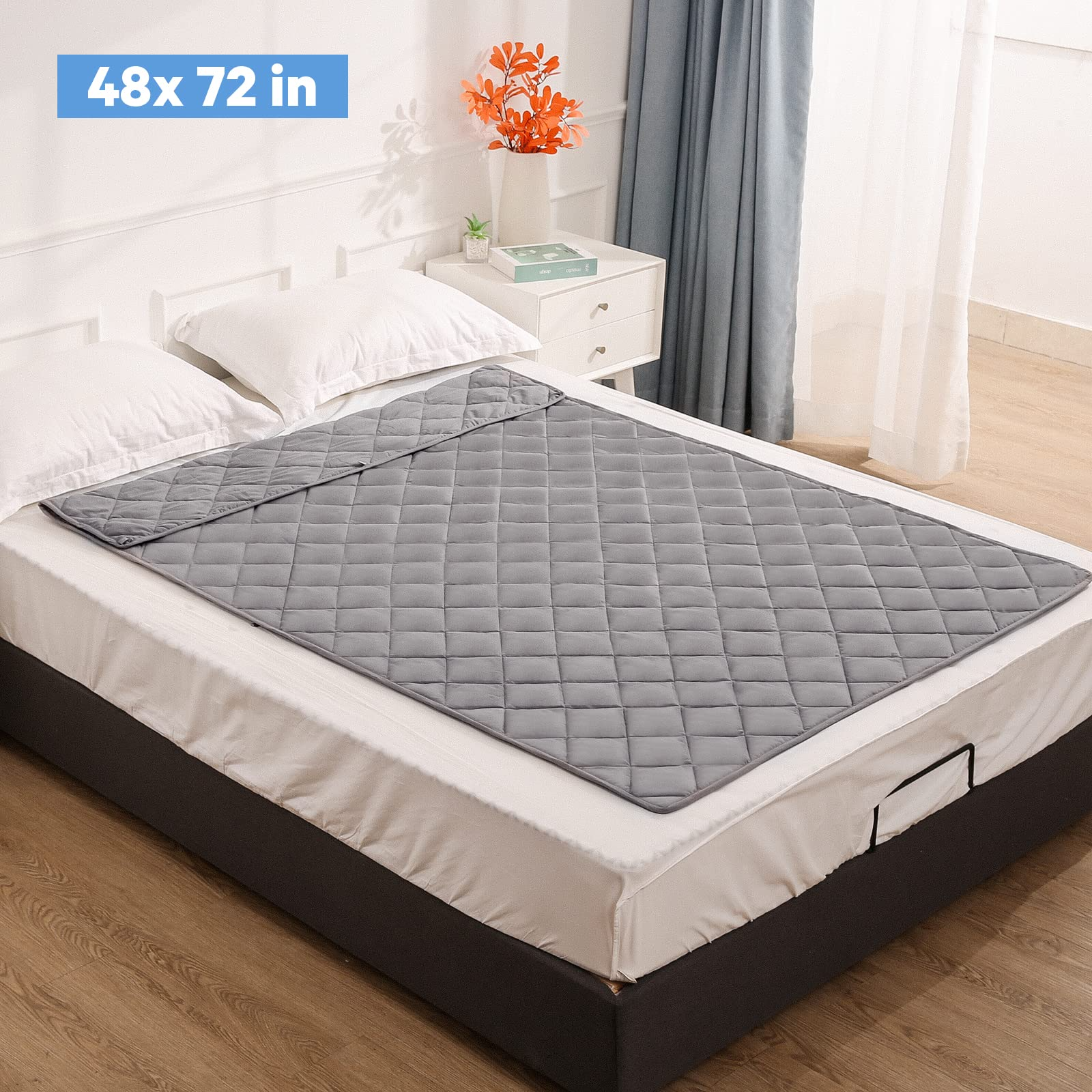 Weighted Blanket Twin Size 15 lbs Heavy Breathable Cooling Blanket for Adults