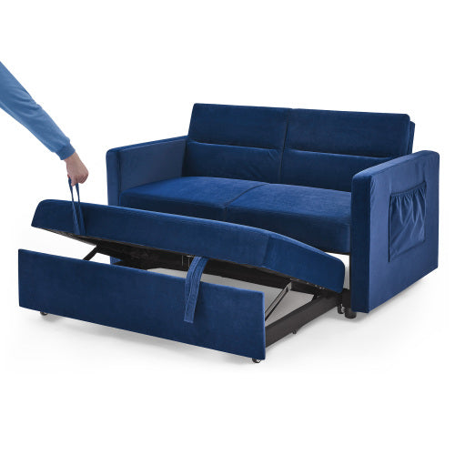 Sofa Bed with Pull-out Bed£¬Adjsutable Back and Two Arm Pocket