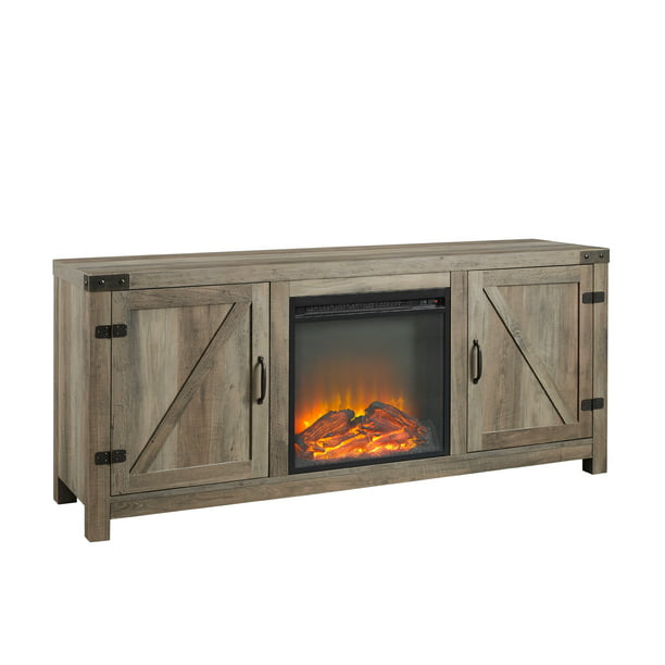 Modern Farmhouse Fireplace TV Stand for TVs up